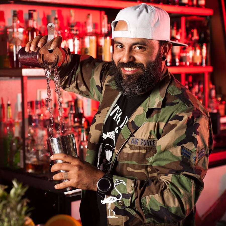Bartenders in tropical shirts at Better Days Miami